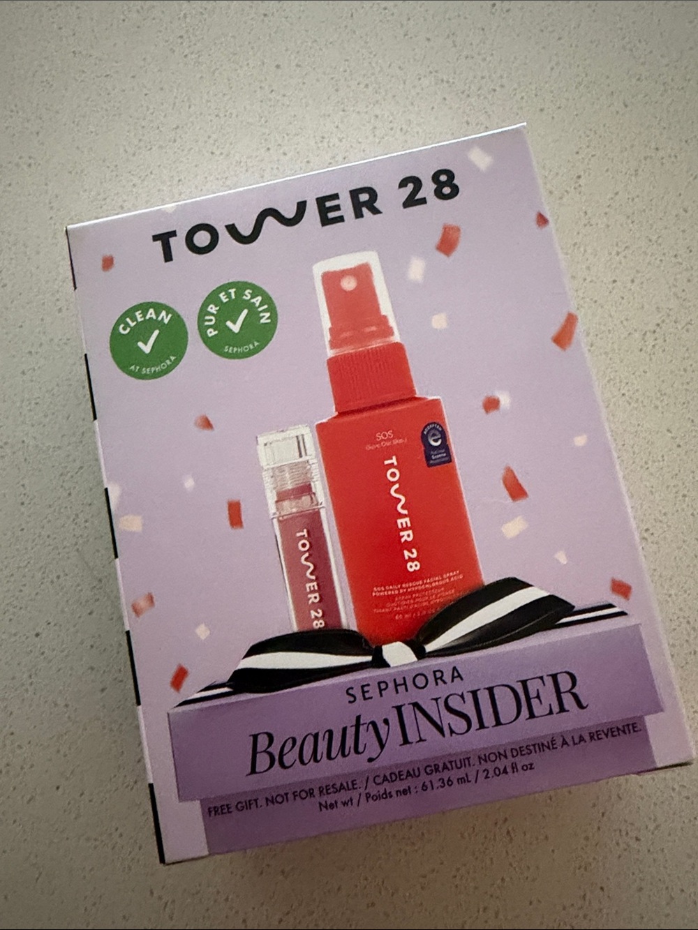 TOWER 28 SOS Daily Rescue Spray & Lip Oil Set - Red